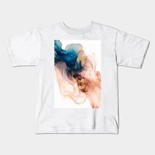 Nighttime Coffee - Abstract Alcohol Ink Art Kids T-Shirt